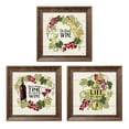 thumbnail image 1 of Gango Home Decor Contemporary Wine and Friends VI, VII, & VIII by Janelle Penner (Ready to Hang); Three 12x12in Gold Trim Framed Prints, 1 of 6