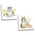 thumbnail image 1 of Gango Home Decor Cottage Easter Kitties III & V by Beth Grove (Ready to Hang); Two 16x16in Hand-Stretched Canvases, 1 of 5