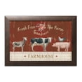 thumbnail image 1 of Gango Home Decor Cottage Farm Patchwork II by Danhui Nai (Ready to Hang); One 18x12in Brown Framed Print, 1 of 3