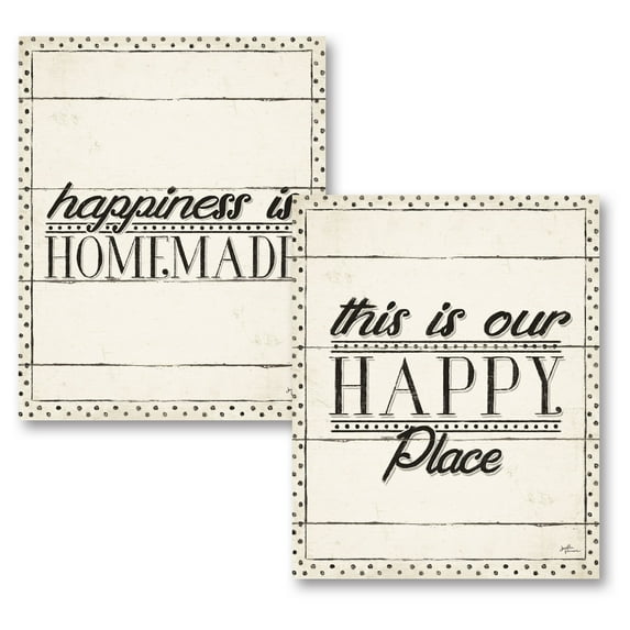 Gango Home Decor Country-Rustic Country Thoughts XII & Country Thoughts XIII by Janelle Penner (Printed on Paper); Two 11x14in Unframed Paper Posters