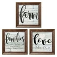 thumbnail image 1 of Gango Home Decor Country-Rustic Farm is the Life for Me, Families that Farm Together - Stay Together, & Love This Farm by Cindy Jacobs (Ready to Hang); Three 12x12in Gold Trim Framed Prints, 1 of 6