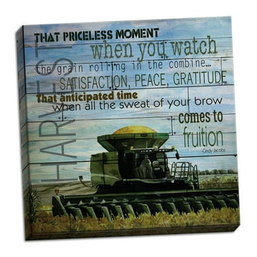 Gango Home Decor Country-Rustic That Priceless Moment by Cindy Jacobs (Ready to Hang); One 12x12in Hand-Stretched Canvas