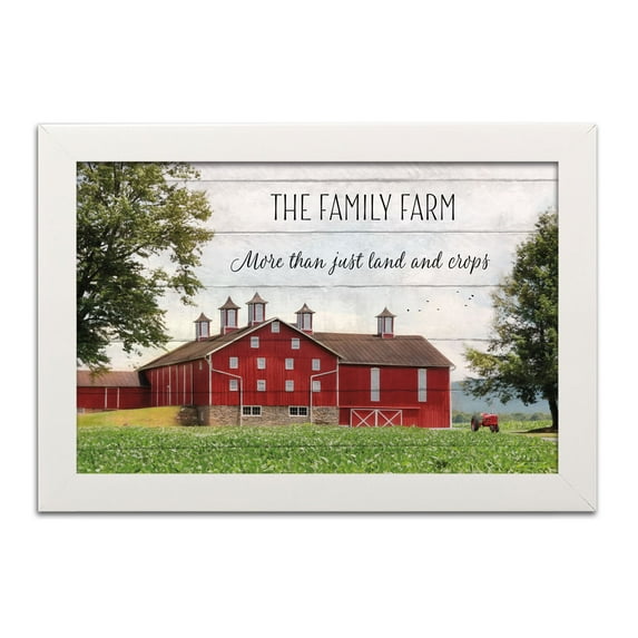 Gango Home Decor Country-Rustic The Family Farm by Lori Deiter (Ready to Hang); One 18x12in White Framed Print
