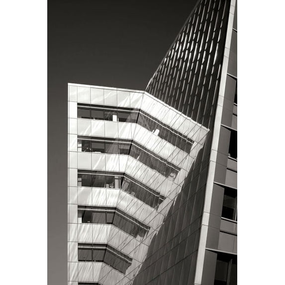 Gango Home Decor Design Reflections BW by Douglas Taylor (Printed on Paper); One 24x36in Fine Art Paper Giclee Print