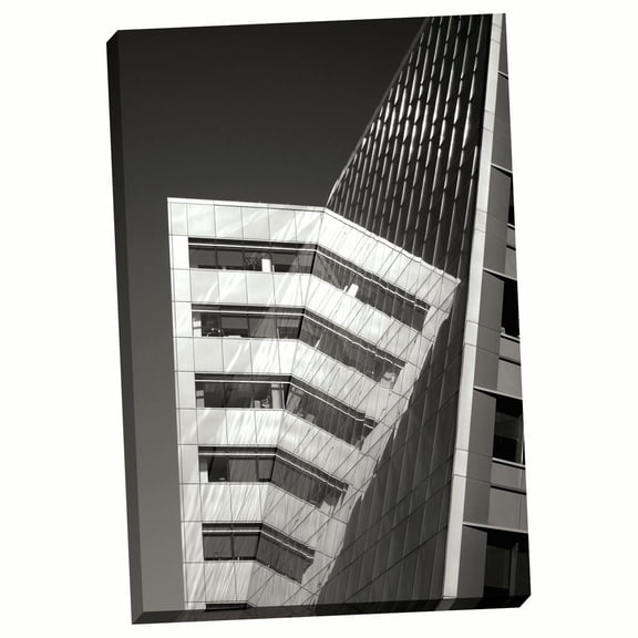 Gango Home Decor Design Reflections BW by Douglas Taylor (Ready to Hang); One 24x36in Hand-Stretched Canvas