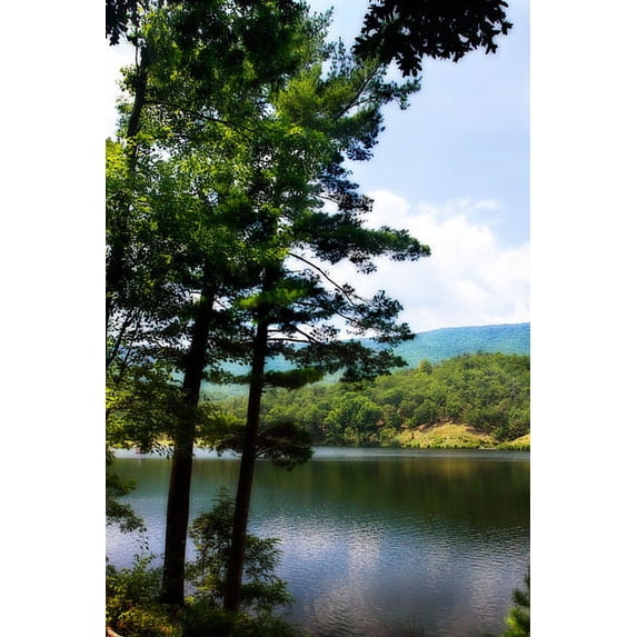 Gango Home Decor Douthat Lake IV by Alan Hausenflock (Printed on Paper); One 24x36in Fine Art Paper Giclee Print