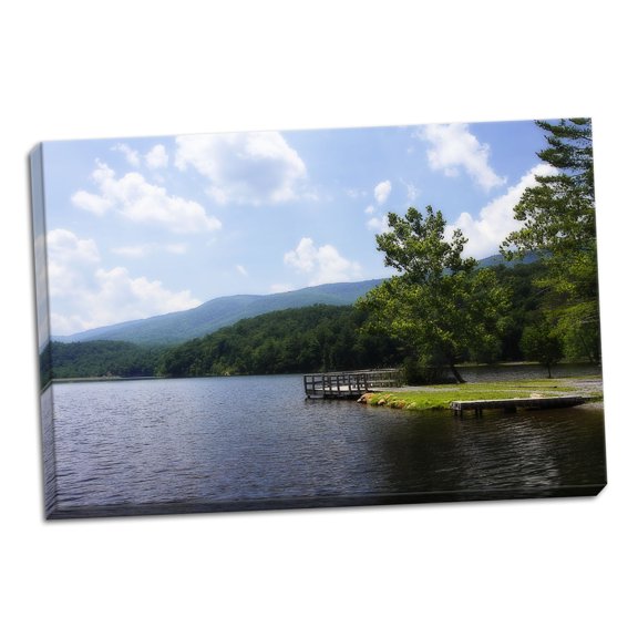 Gango Home Decor Douthat Lake VI by Alan Hausenflock (Ready to Hang); One 36x24in Hand-Stretched Canvas