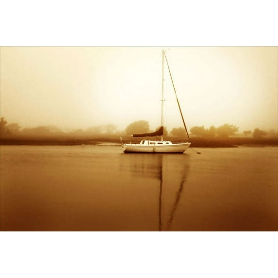 Gango Home Decor Early Morning Fishing II by Alan Hausenflock (Printed on Paper); One 36x24in Fine Art Paper Giclee Print