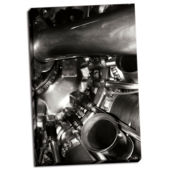 Gango Home Decor Engine II by Alan Hausenflock (Ready to Hang); One 24x36in Hand-Stretched Canvas
