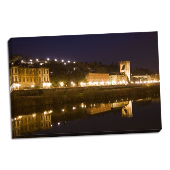 Gango Home Decor Florence Reflections II by Rita Crane (Ready to Hang); One 36x24in Hand-Stretched Canvas