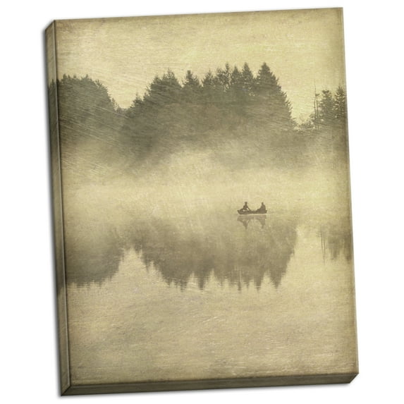 Gango Home Decor Foggy Lake I by Amy Melious (Ready to Hang); One 22x28in Hand-Stretched Canvas