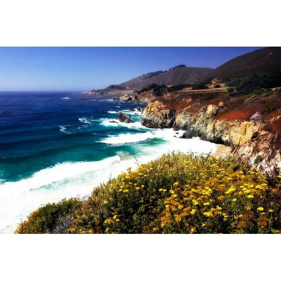 Gango Home Decor Garrapata Highlands 2 by Alan Hausenflock (Printed on Paper); One 36x24in Fine Art Paper Giclee Print