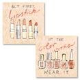 thumbnail image 1 of Gango Home Decor Glam Geo Beauty and Sass I - Wear It & Geo Beauty and Sass II - Lipstick First by Sue Schlabach (Printed on Paper); Two 12x12in Unframed Paper Posters, 1 of 5