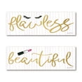 thumbnail image 1 of Gango Home Decor Glam Think Pink II & IV Gold by Farida Zaman (Printed on Paper); Two 18x6in Unframed Paper Posters, 1 of 5