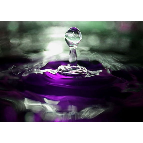Gango Home Decor Grape Drink Drop II by Tammy Putman (Printed on Paper); One 24x18in Fine Art Paper Giclee Print