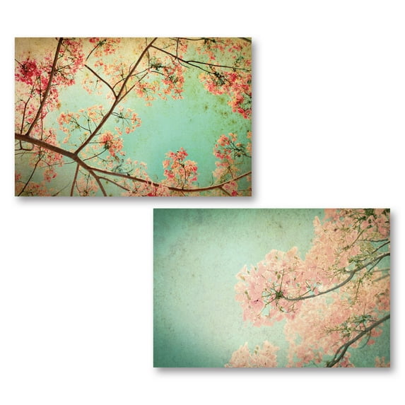 Gango Home Decor Horizontal Flamboyant I & II by PhotoINC Studio (Printed on Paper); Two 18x12in Unframed Paper Posters