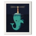 thumbnail image 1 of Gango Home Decor King of The Narwhals; One 11x14in Art Print in White Frame, 1 of 4