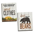 thumbnail image 1 of Gango Home Decor Lodge Don't Feed the Bears & The Dirtiest Clothes by Marla Rae (Ready to Hang); Two 12x16in Hand-Stretched Canvases, 1 of 5