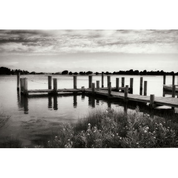 Gango Home Decor Lonely Dock I by Alan Hausenflock (Printed on Paper); One 36x24in Fine Art Paper Giclee Print
