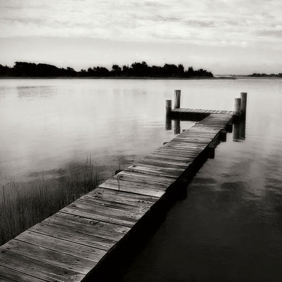 Gango Home Decor Lonely Dock VI by Alan Hausenflock (Printed on Paper); One 24x24in Fine Art Paper Giclee Print