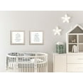 thumbnail image 1 of Gango Home Decor Lovely Grey, Yellow & Blue "I See Skies Of Blue...What A Wonderful World" Set; Two 12x12in Art Prints in Distressed White Frames, 1 of 6