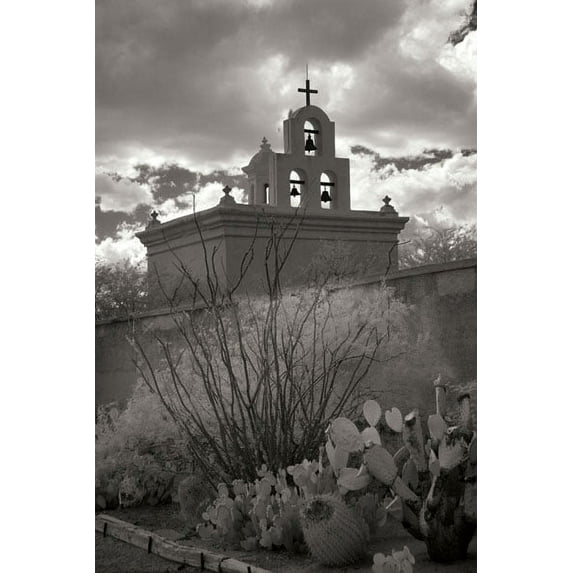 Gango Home Decor Mission San Xavier III by George Johnson (Printed on Paper); One 24x36in Fine Art Paper Giclee Print