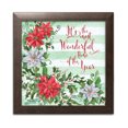 thumbnail image 1 of Gango Home Decor Modern Juliette Inspiration Holiday by Paul Brent (Ready to Hang); One 12x12in Brown Framed Print, 1 of 3