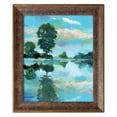thumbnail image 1 of Gango Home Decor Modern Lacamas Lake by Gregory Gorham (Ready to Hang); One 12x16in Gold Trim Framed Print, 1 of 3