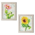 thumbnail image 1 of Gango Home Decor Modern On the Fence I & II by Jill Meyer (Ready to Hang); Two 12x16in Distressed Framed Prints, 1 of 1