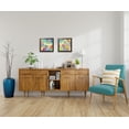 thumbnail image 1 of Gango Home Decor Modern Umbrella Cove I & II; Two 12x12in Art Prints in Brown Frames, 1 of 6