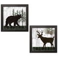 thumbnail image 1 of Gango Home Decor Modern Wildwood Lodge I & II by Paul Brent (Ready to Hang); Two 12x12in Black Framed Prints, 1 of 5