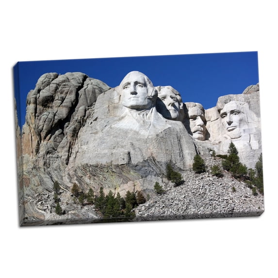 Gango Home Decor Mt. Rushmore I by Tammy Putman (Ready to Hang); One 36x24in Hand-Stretched Canvas