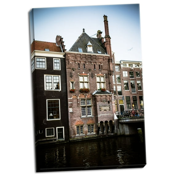 Gango Home Decor OZ Voorburgwal II by Erin Berzel (Ready to Hang); One 24x36in Hand-Stretched Canvas