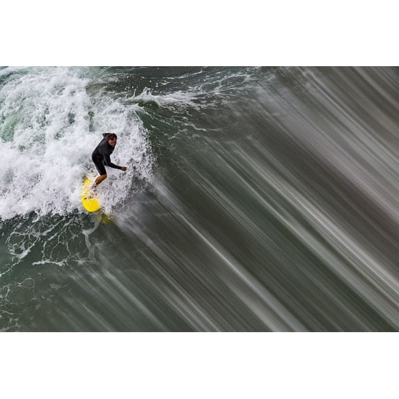 Gango Home Decor Oceanside Surf II by Lee Peterson (Printed on Paper); One 36x24in Fine Art Paper Giclee Print