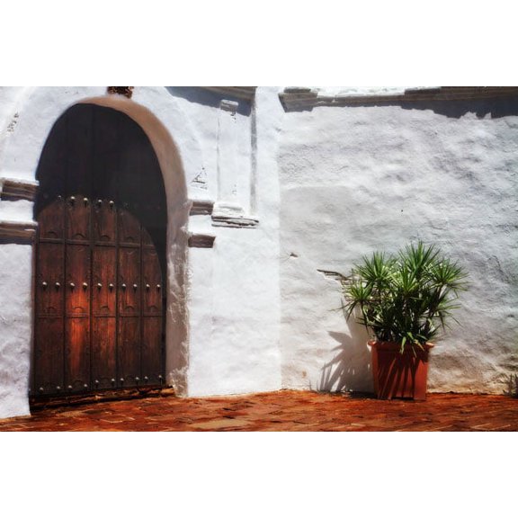 Gango Home Decor Old California Mission II by Alan Hausenflock (Printed on Paper); One 36x24in Fine Art Paper Giclee Print