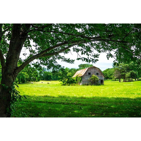 Gango Home Decor Old Dutch Barn by Alan Hausenflock (Printed on Paper); One 36x24in Fine Art Paper Giclee Print