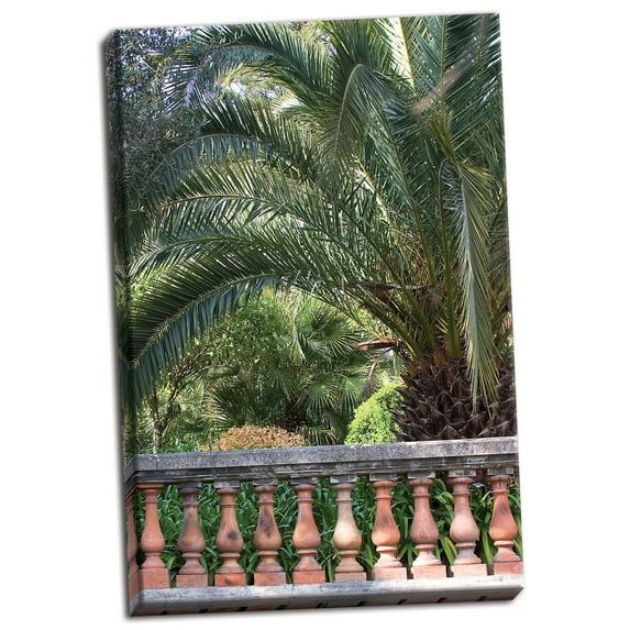 Gango Home Decor Palace Garden Palms II by Rita Crane (Ready to Hang); One 24x36in Hand-Stretched Canvas