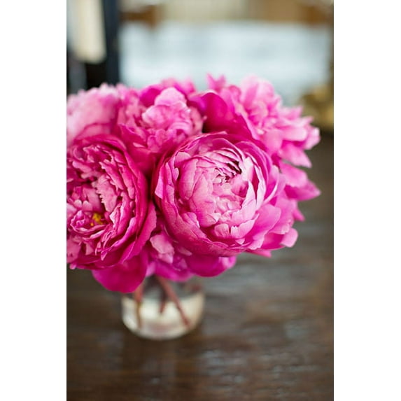Gango Home Decor Peonies in Vase by Karyn Millet (Printed on Paper); One 24x36in Fine Art Paper Giclee Print