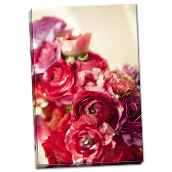 Gango Home Decor Peony Bouquet I by Karyn Millet (Ready to Hang); One 24x36in Hand-Stretched Canvas