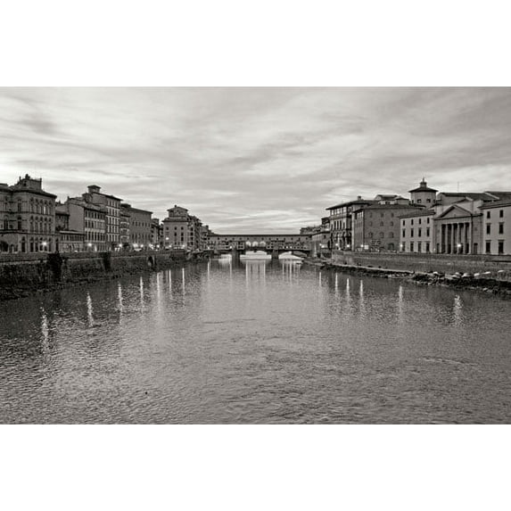 Gango Home Decor Ponte Vecchio II by Rita Crane (Printed on Paper); One 36x24in Fine Art Paper Giclee Print