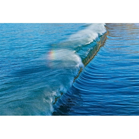Gango Home Decor Rainbow Wave I by Lee Peterson (Printed on Paper); One 36x24in Fine Art Paper Giclee Print