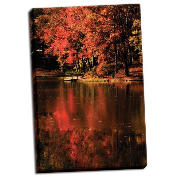 Gango Home Decor Red Reflections by Alan Hausenflock (Ready to Hang); One 24x36in Hand-Stretched Canvas