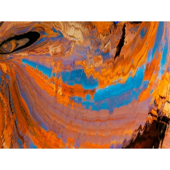 Gango Home Decor Ripples of Color II by Kathy Mahan (Printed on Paper); One 24x18in Fine Art Paper Giclee Print