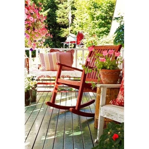 Gango Home Decor Rocker on the Porch I by Philip Clayton Thompson (Printed on Paper); One 24x36in Fine Art Paper Giclee Print