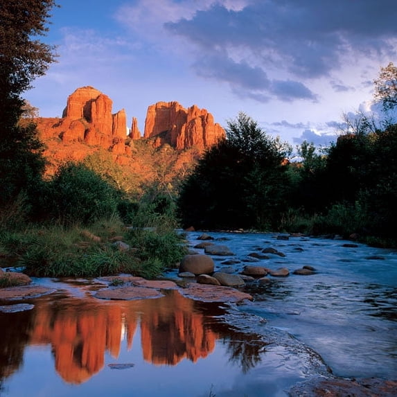 Gango Home Decor Sedona by Ike Leahy (Printed on Paper); One 24x24in Fine Art Paper Giclee Print