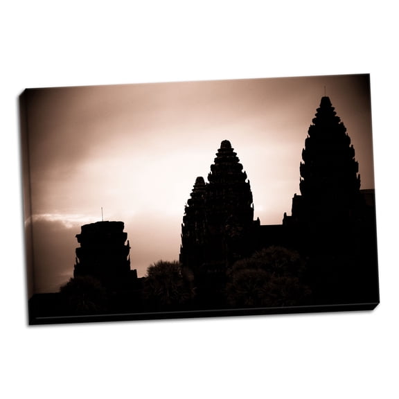Gango Home Decor Sepia Sunrise II by Erin Berzel (Ready to Hang); One 36x24in Hand-Stretched Canvas