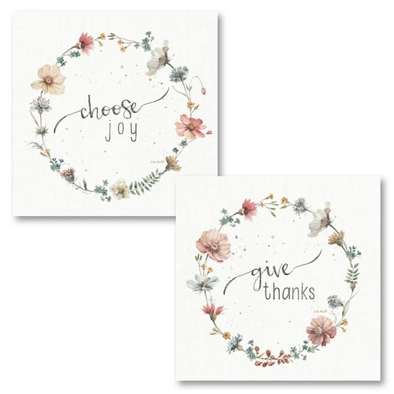 Gango Home Decor Shabby-Chic A Country Weekend XX & XXI by Lisa Audit (Printed on Paper); Two 12x12in Unframed Paper Posters