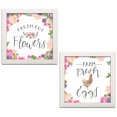 thumbnail image 1 of Gango Home Decor Shabby-Chic Beautiful Country VI & Beautiful Country VIII by James Wiens (Ready to Hang); Two 12x12in White Framed Prints, 1 of 5