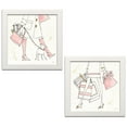 thumbnail image 1 of Gango Home Decor Shabby-Chic Fashion Feet I & II by Anne Tavoletti (Ready to Hang); Two 12x12in White Framed Prints, 1 of 5