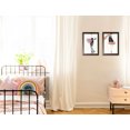 thumbnail image 1 of Gango Home Decor Shabby-Chic Floral Fashion III & IV; Two 12x18in Art Prints in Brown Frames, 1 of 6